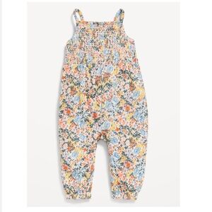 Old navy floral Printed Sleeveless Smocked Jumpsuit for Baby  3-6 M